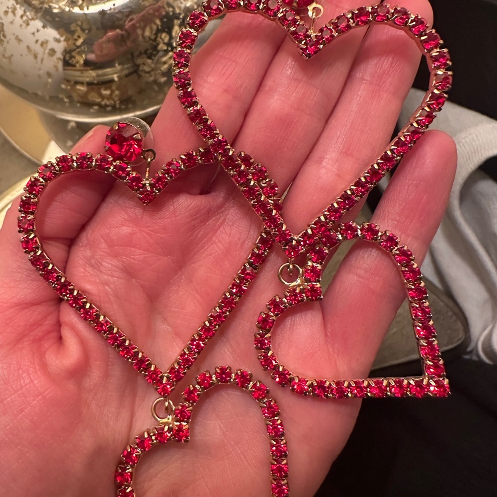 12th Tribe Red Heart Earrings